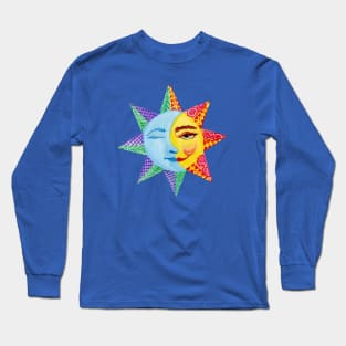 Sun and Moon Watercolor Long Sleeve T-Shirt